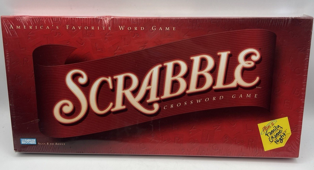 Scrabble Crossword Word Board Game Parker Brothers Sealed Complete Classic